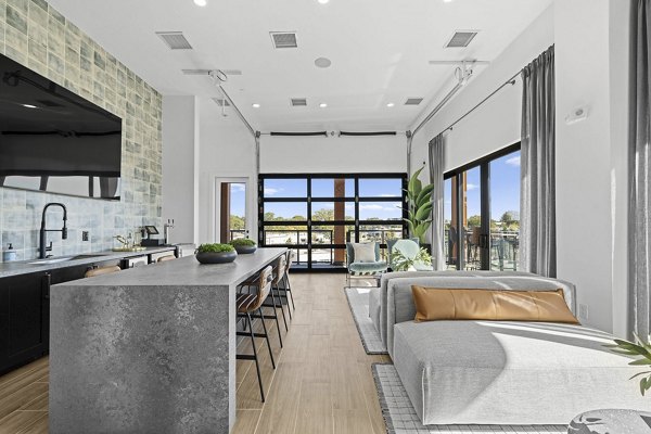 living room at Solis LoSo Apartments