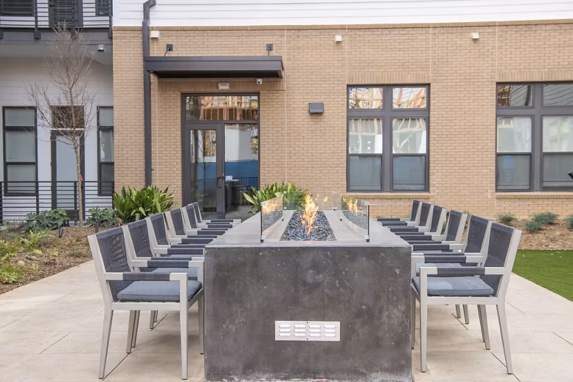 patio at Solis LoSo Apartments