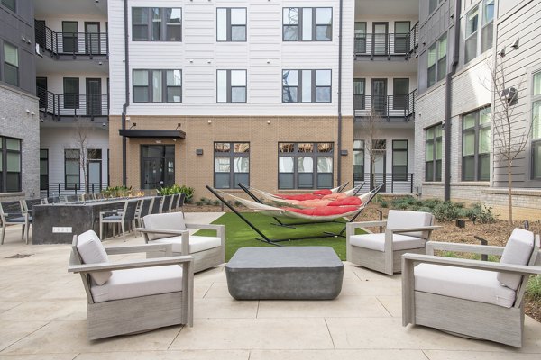 patio at Solis LoSo Apartments