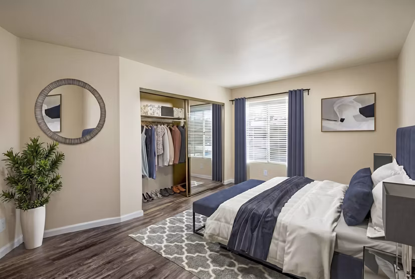 bedroom at Warner Pointe Apartments