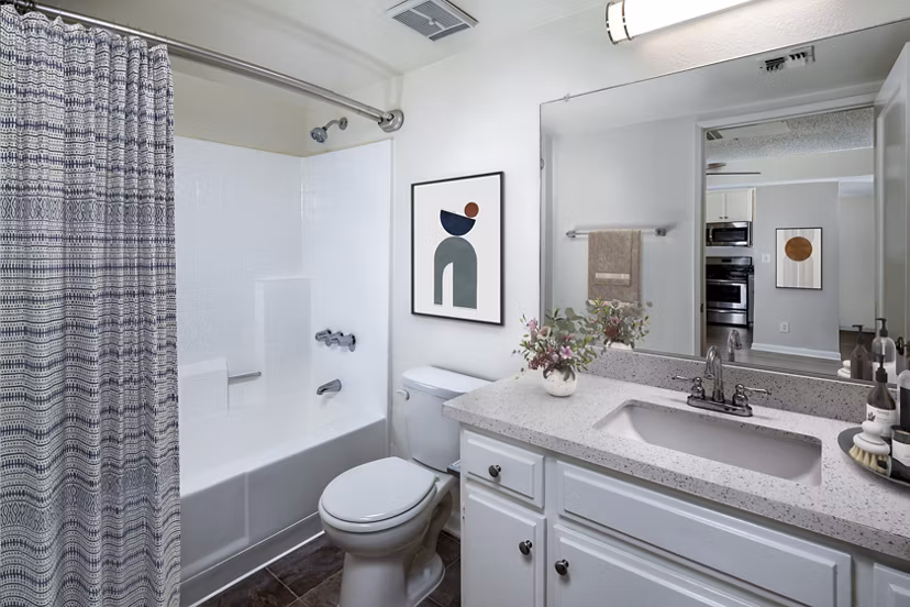 bathroom at Warner Pointe Apartments