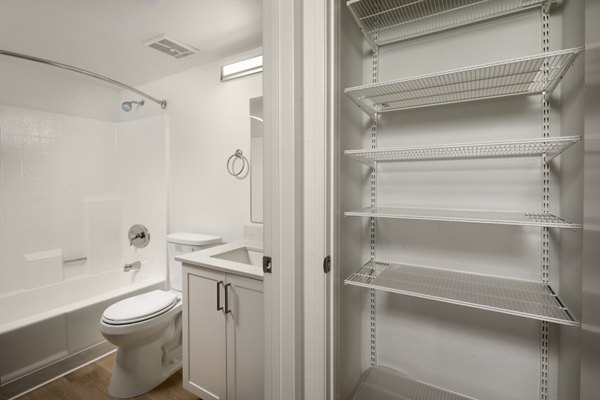 bathroom at Warner Pointe Apartments