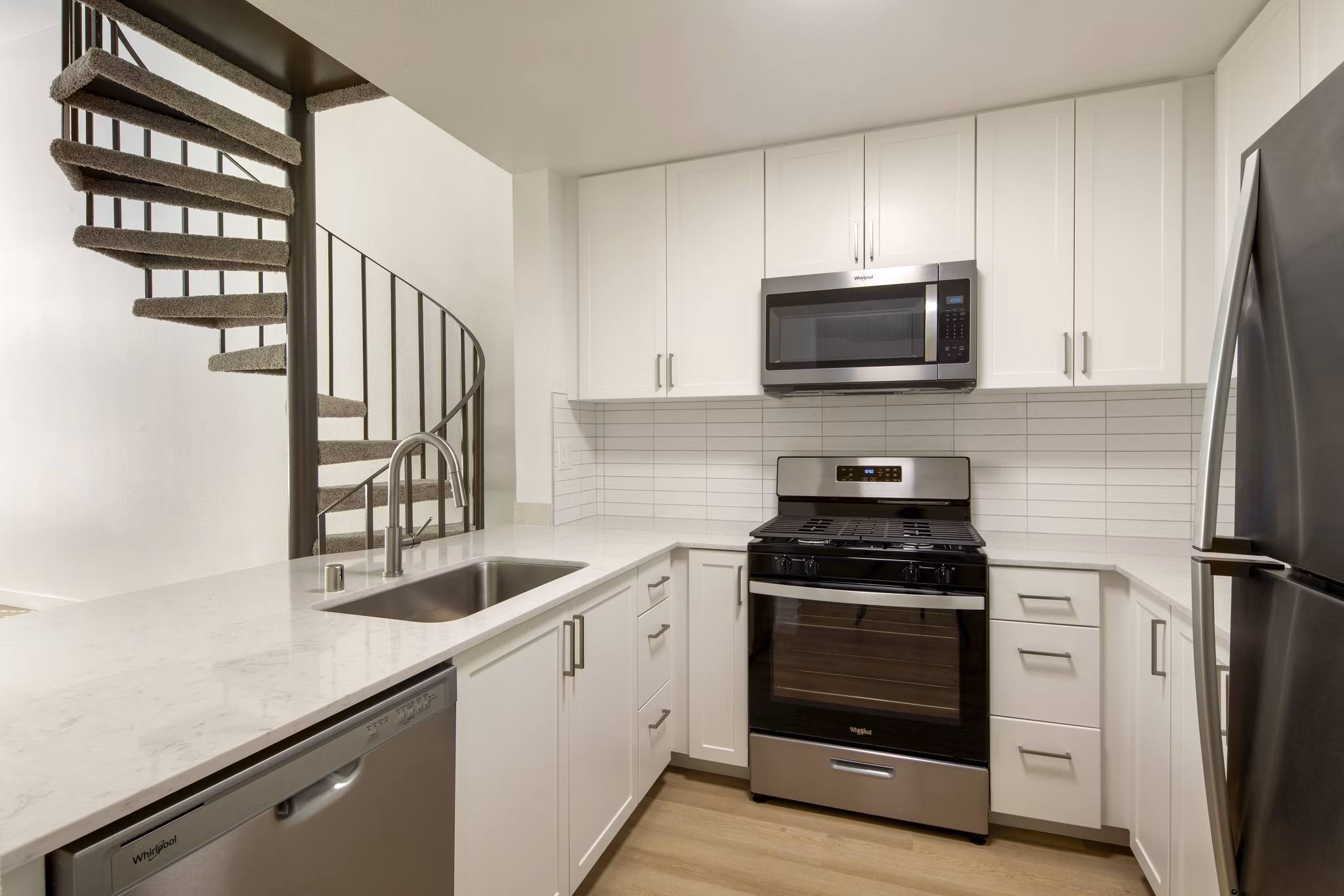 kitchen at Warner Pointe Apartments