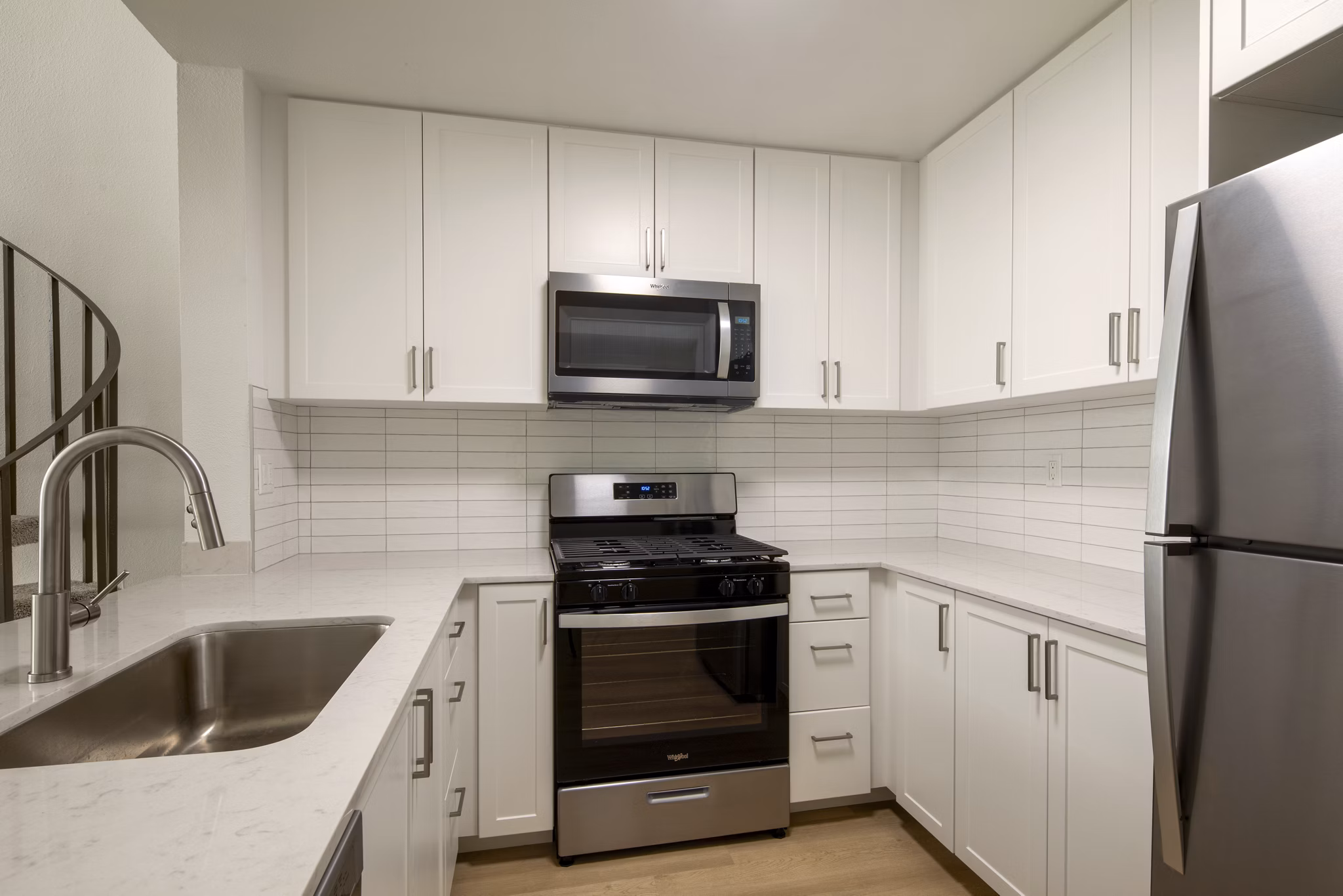 kitchen at Warner Pointe Apartments