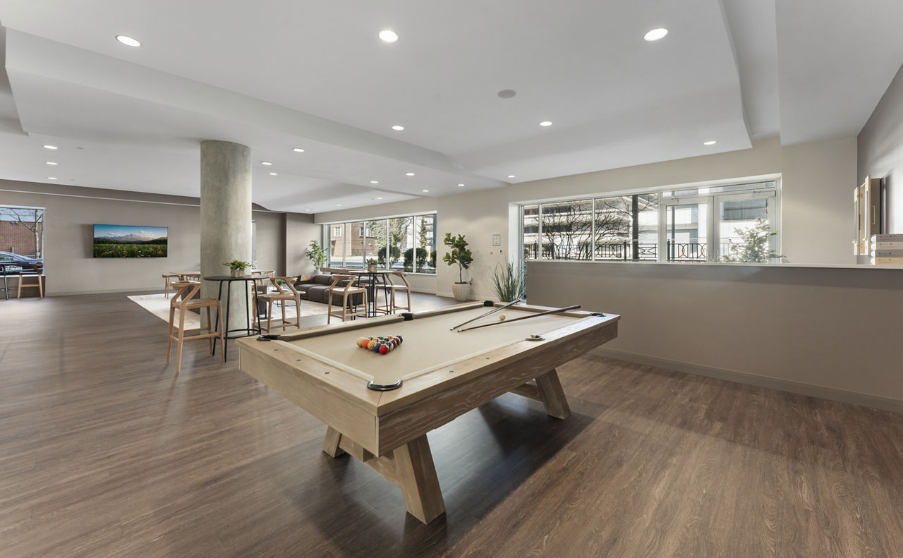 Game room at 75 Tresser