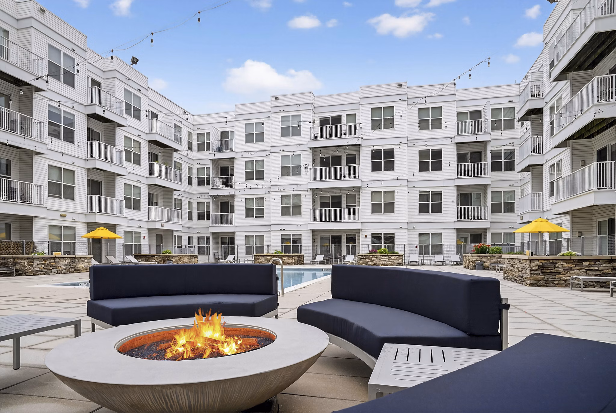 Patio at 75 Tresser Apartments