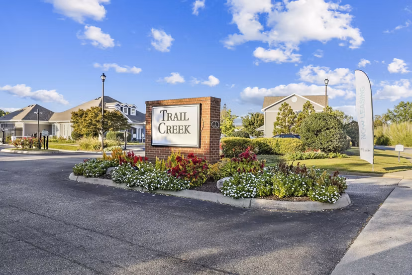 signage at Trail Creek Apartments