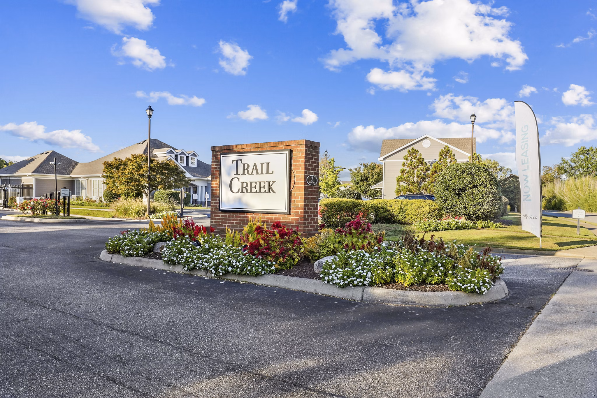 signage at Trail Creek Apartments