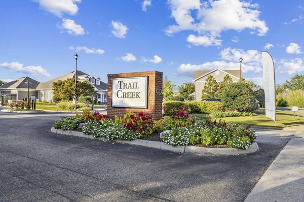 signage at Trail Creek Apartments