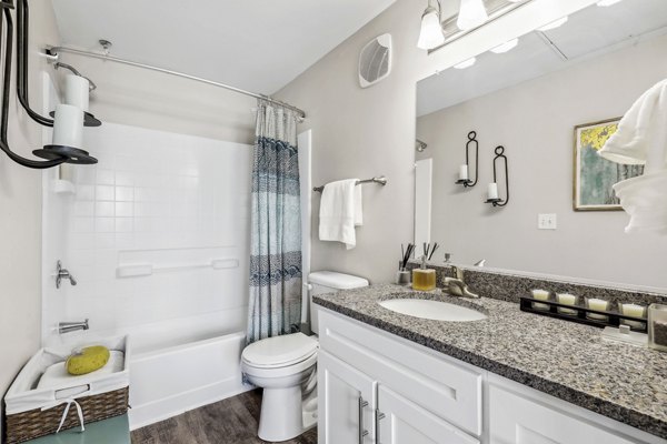 bathroom at Trail Creek Apartments