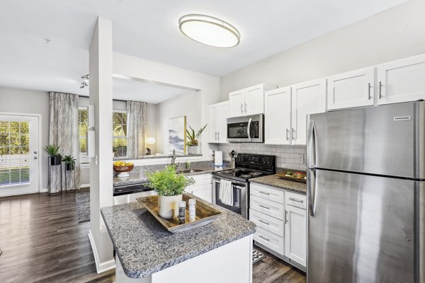 kitchen at Trail Creek Apartment