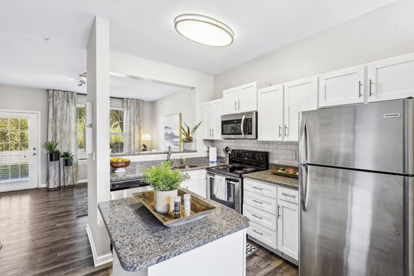 kitchen at Trail Creek Apartments