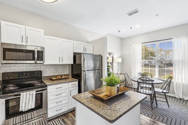 kitchen at Trail Creek Apartments