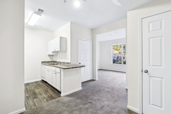 kitchen at Trail Creek Apartment