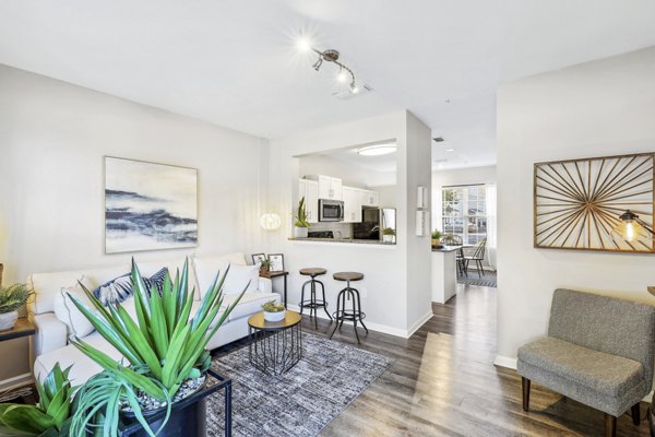 living room at Trail Creek Apartments