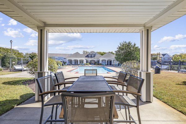 pool/patio at Trail Creek Apartments