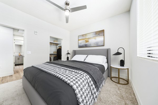 bedroom at Encore Novo Apartments