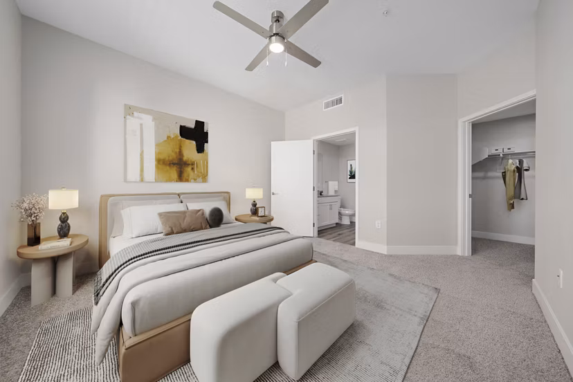 bedroom at Album Union Village Apartments