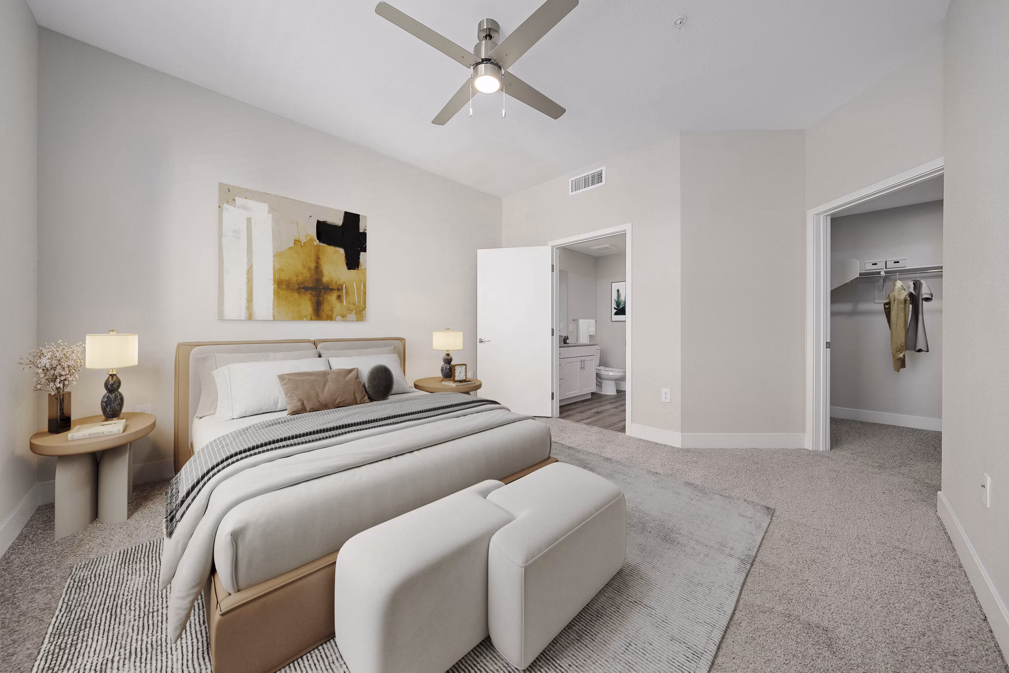 bedroom at Album Union Village Apartments
