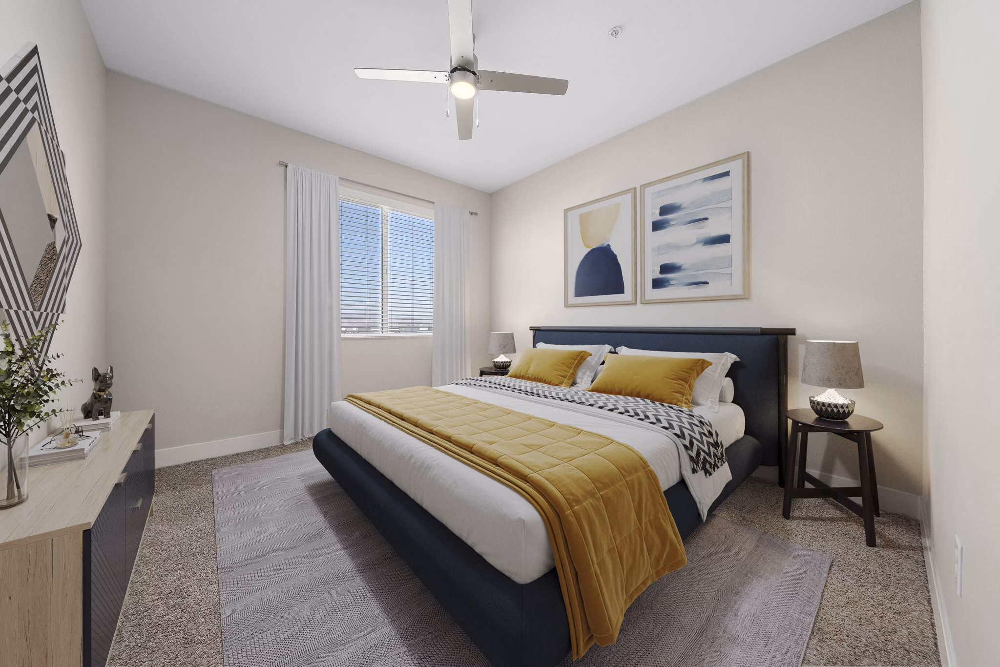 bedroom at Album Union Village Apartments