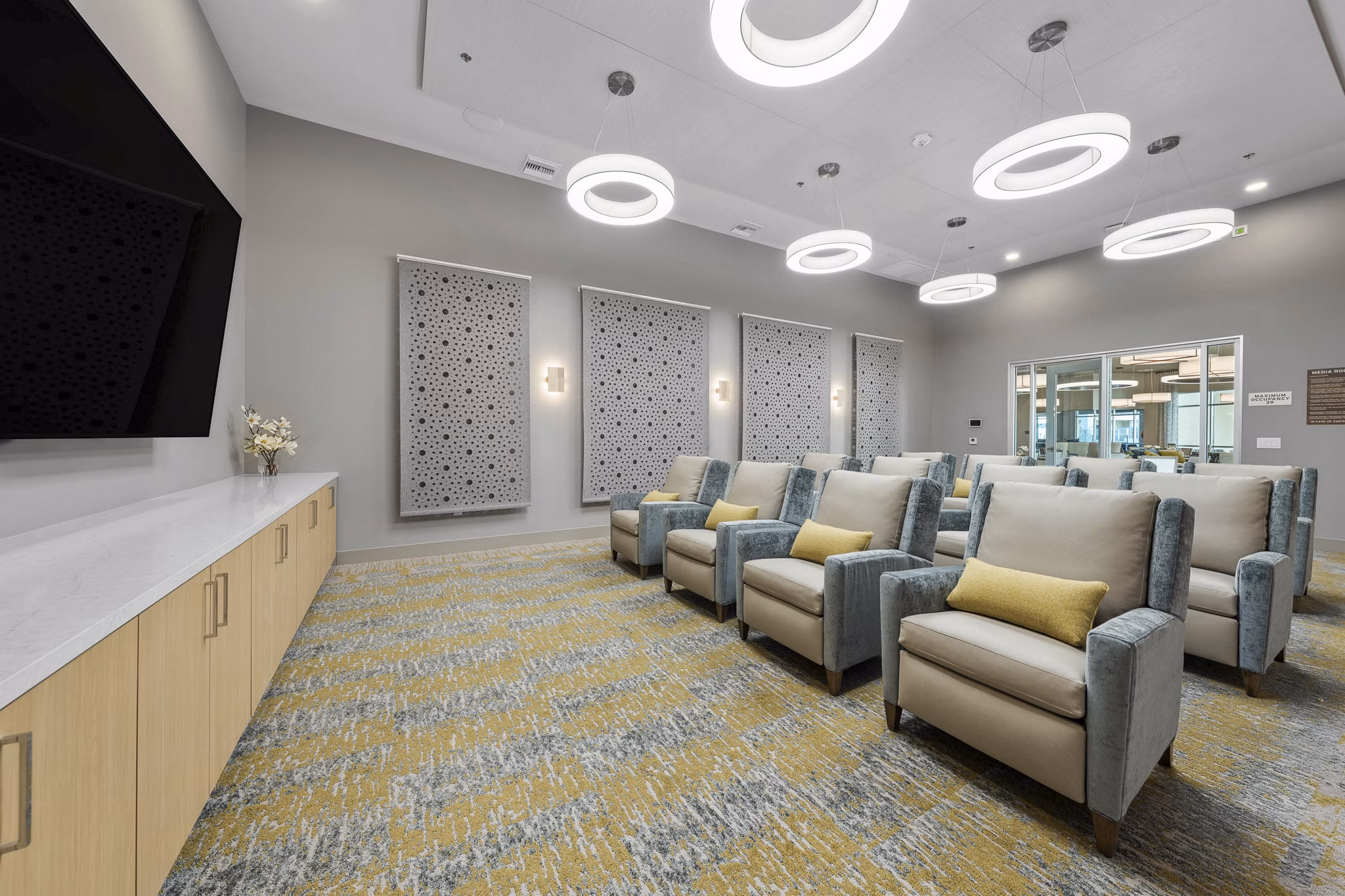 theater at Album Union Village Apartments