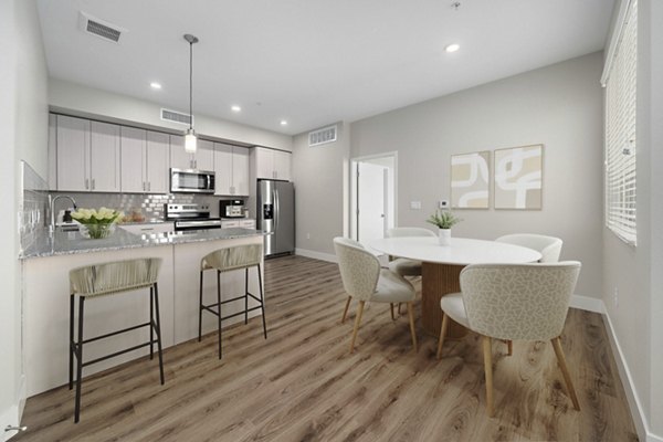 dining room at Album Union Village Apartments