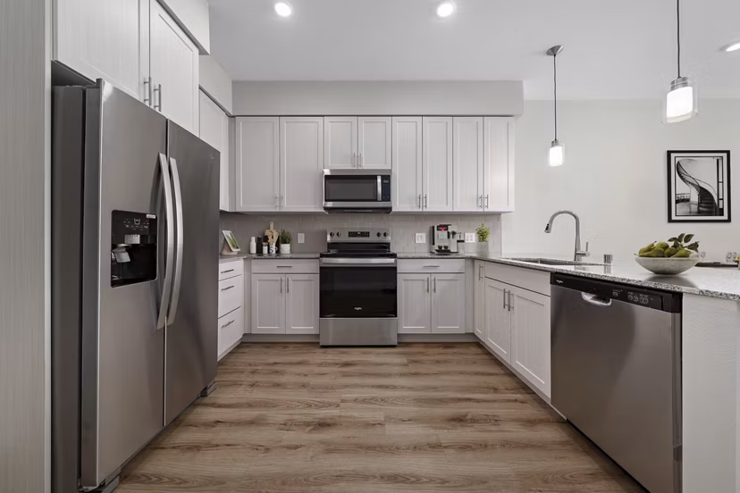 kitchen at Album Union Village Apartments