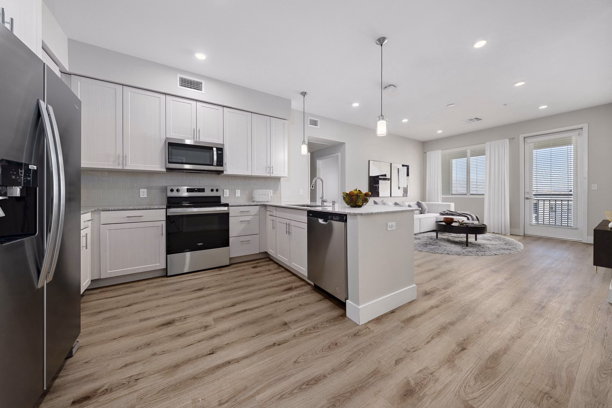 kitchen at Album Union Village Apartments