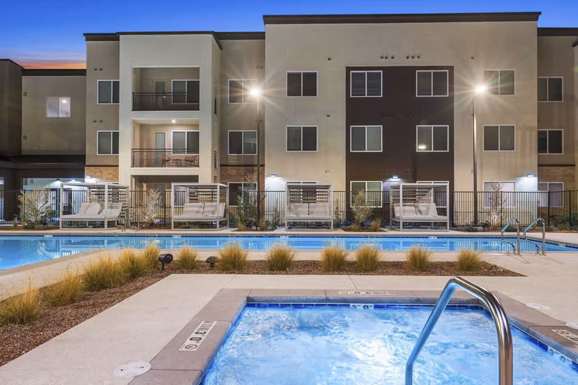 pool at Album Union Village Apartments