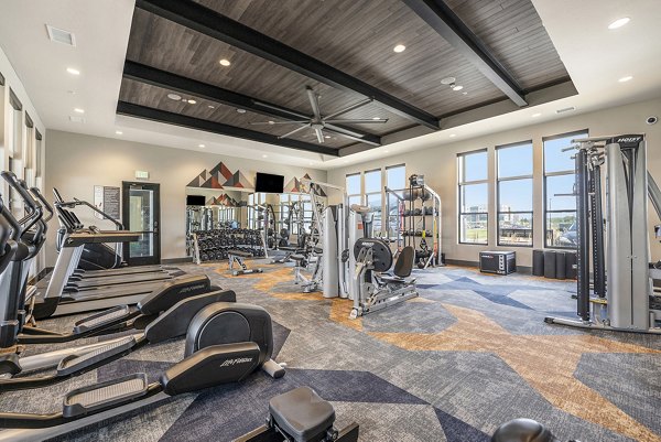 fitness center at Outlook Table Mesa Apartments