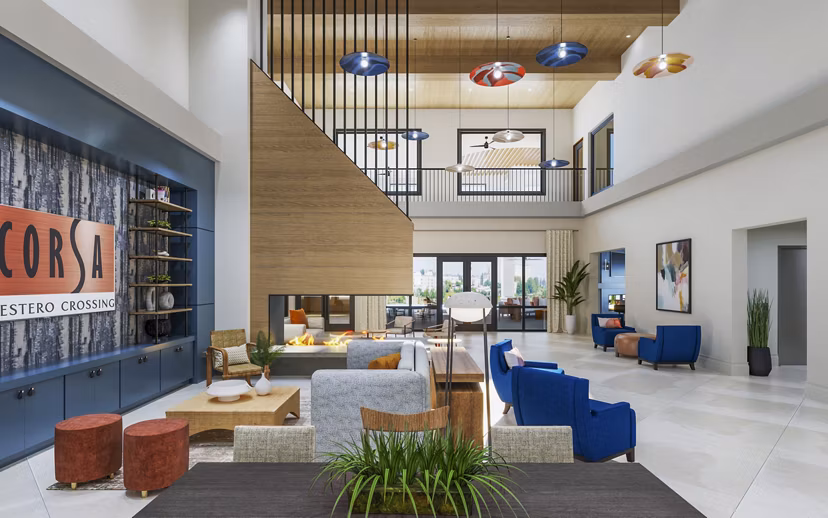 rendering at Corsa at Estero Crossing Apartments