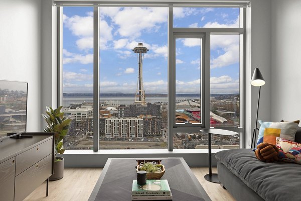 Stylish living room with contemporary decor at Skyglass Apartments luxury residences