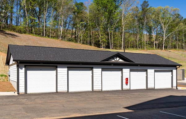 Luxury parking garage at Advenir at Walker's Ridge Apartments with secure access and modern design