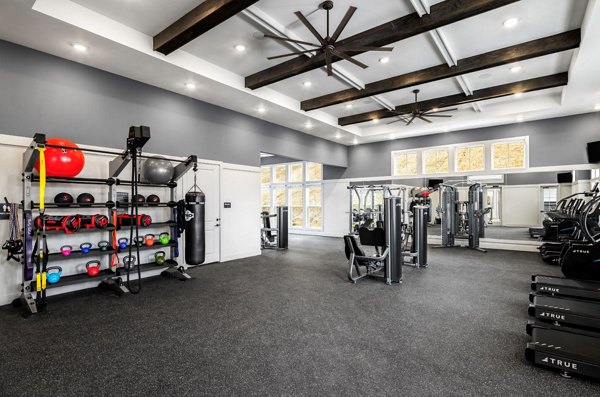 Fitness center with modern equipment at Advenir at Walker's Ridge Apartments