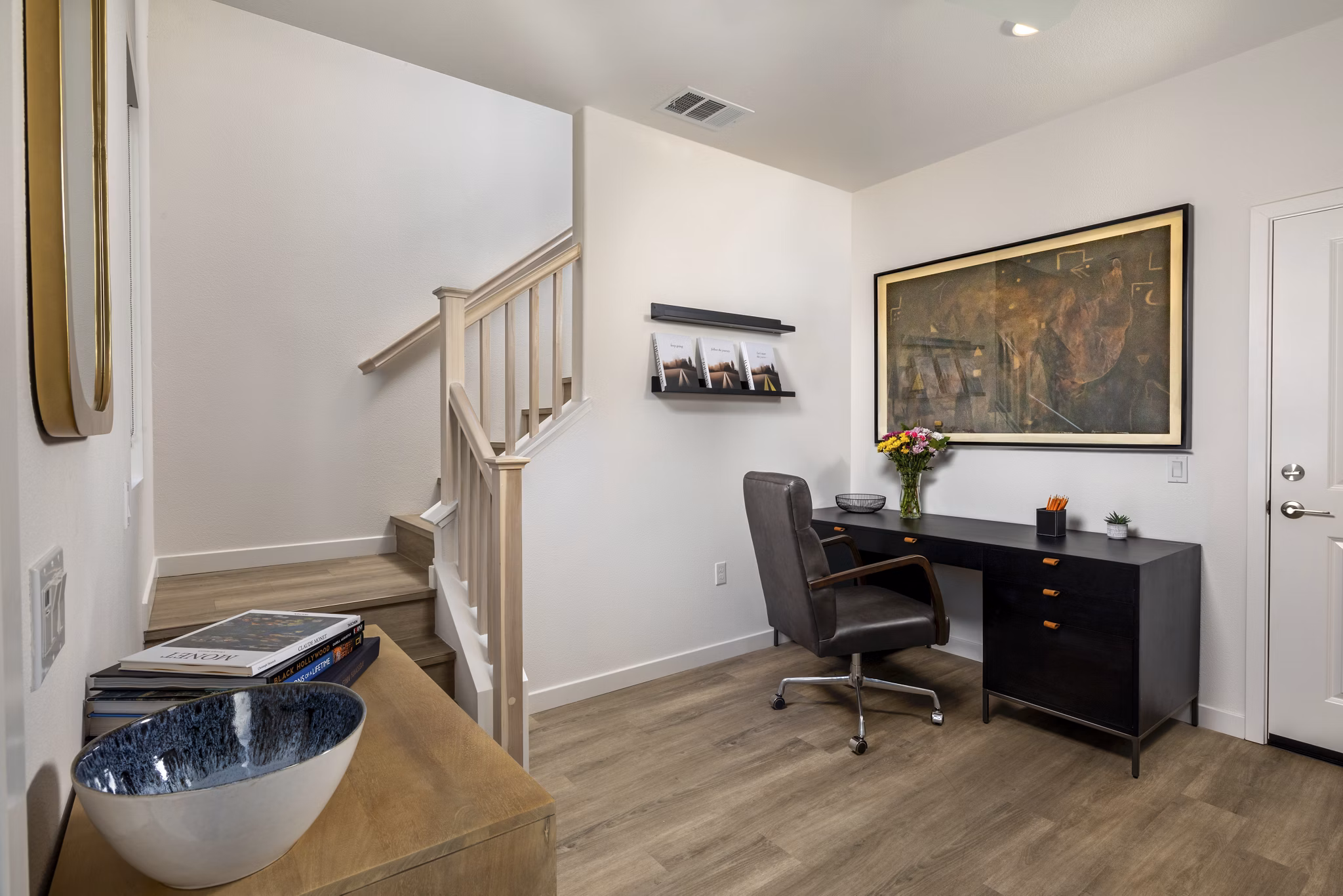 Modern kitchen with stainless steel appliances in Suncrest at Ponte Vista Apartments
