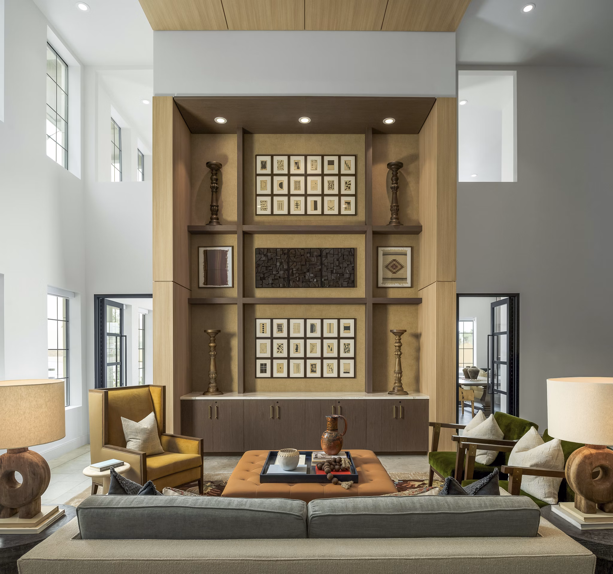 Stylish clubhouse with modern decor at The Alyssa Apartments