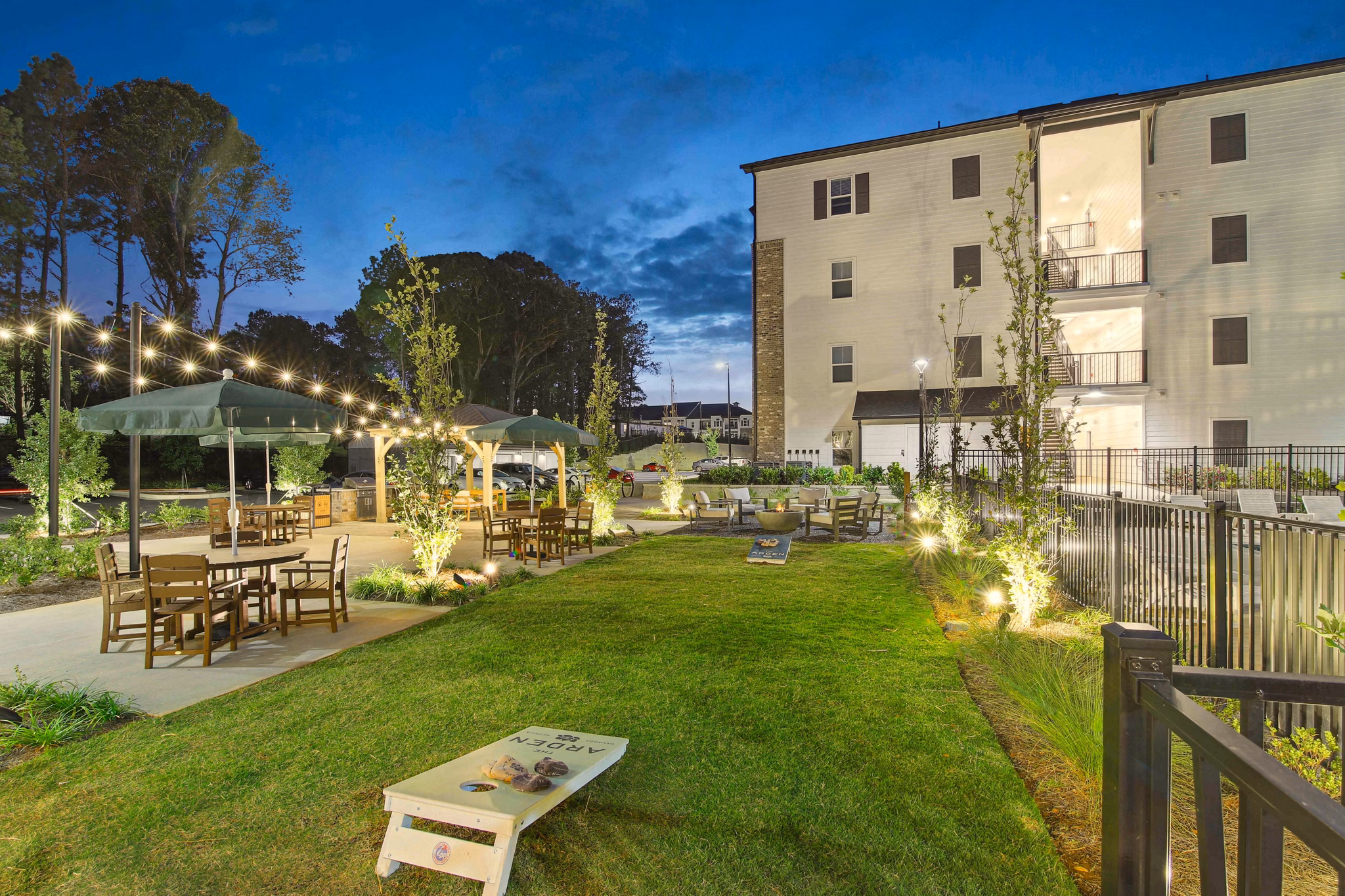 grill area at The Arden Apartments