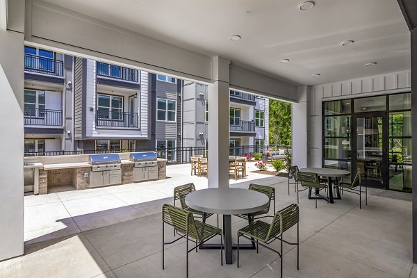 grill area/patio at Milo Apartments