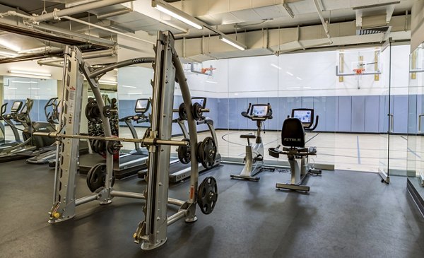 The Dylan Apartments: Modern fitness center with state-of-the-art equipment for a premium workout experience