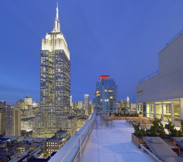 The Dylan Apartments: Balcony view showcasing luxury living at Greystar's modern community in the heart of the city