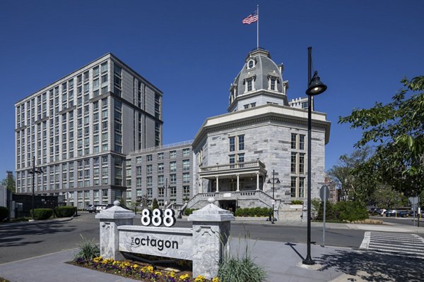 building/exterior at The Octagon Apartments