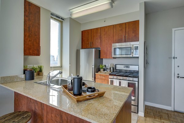 kitchen at The Octagon Apartments