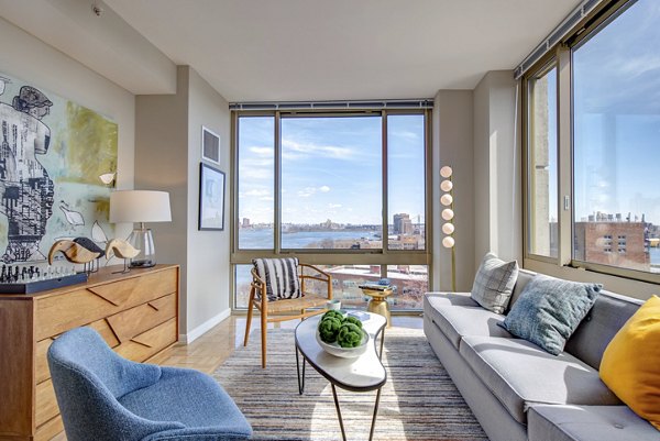 living room at The Octagon Apartments