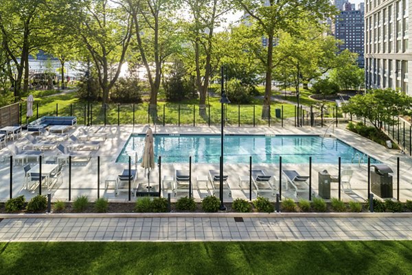 pool at The Octagon Apartments