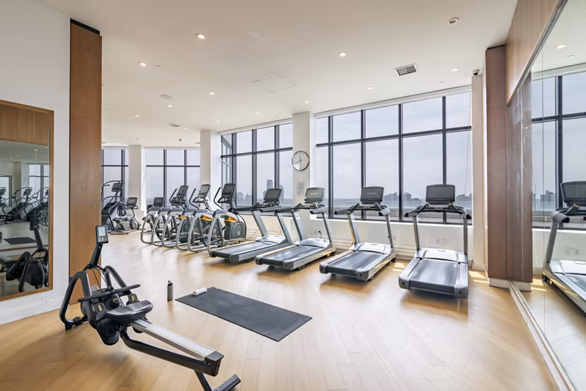 Modern fitness center with state-of-the-art equipment at Oriana Apartments