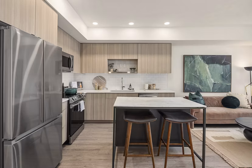 kitchen at The Cline Apartments