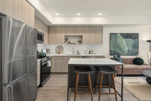 kitchen at The Cline Apartments