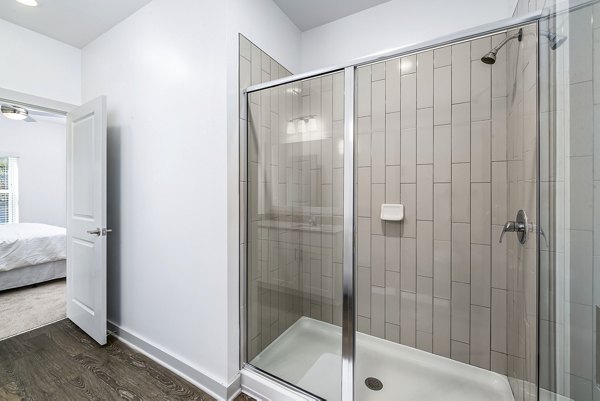 Modern bathroom with sleek fixtures at Arlow at Blue Ridge Apartments