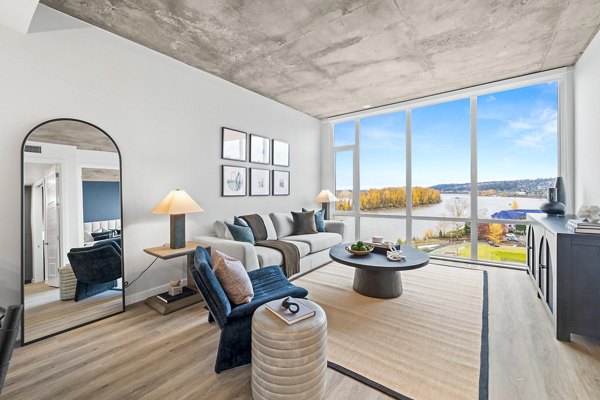 living room at Willamette Tower Apartments