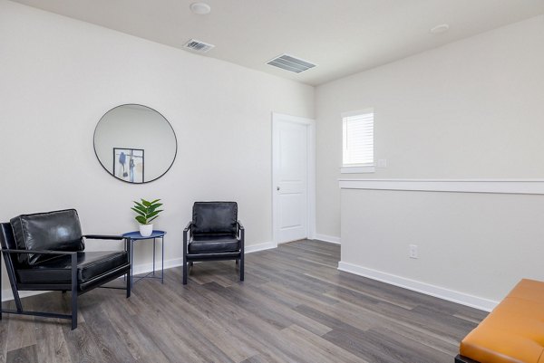 Bright kitchen with modern appliances at Caso University Heights Apartments